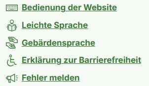 Links zur Barrierefreiheit
